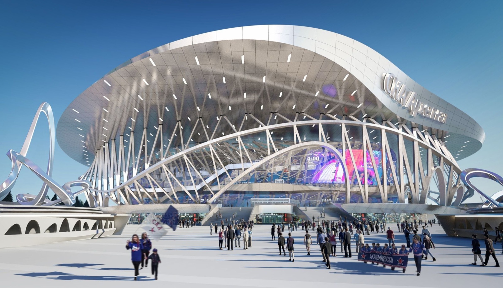 Самый большой хоккейный стадион в мире защищают материалы ВМП 